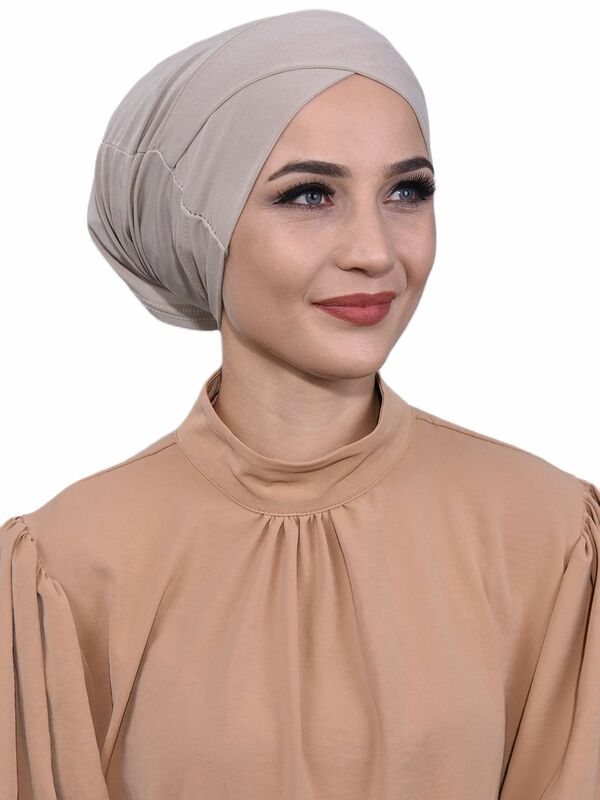 Front Cross Pipe Hood Daily Useful Practical Women Fashion Muslim Hijab Clothing Islamic Seasonal Summer Winter Wedding Stylish