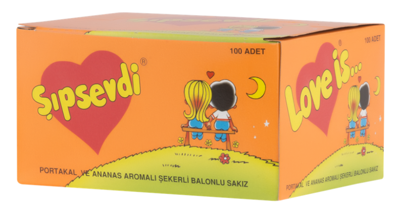 Sipsevdi Chewing-Gum fraise & banane + Orange & ananas aromatisé 200 pièces cadeau pour fille homme rétro enfants