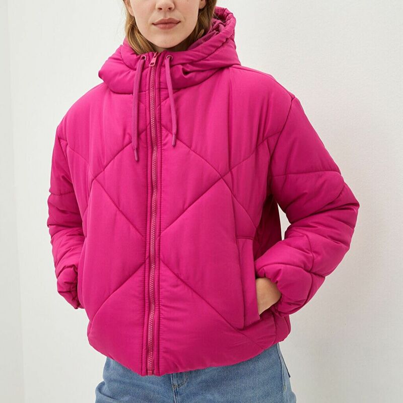 Jaket Bomber Mantel Wanita Pakaian Musim Dingin Atasan Katun Pakaian Olahraga Kasual Nyaman Santai Gadis Kantor Alami Luar Ruangan