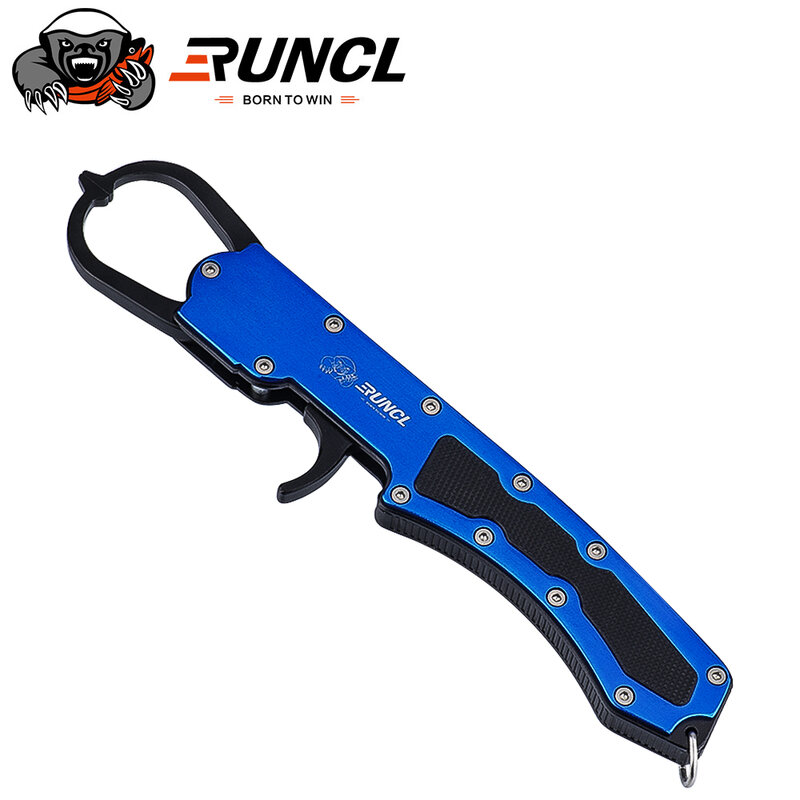 Runcl Best Aluminum Alloy Fishing Pliers Grip Loading Capacity 30kg No-Puncture Lip Gripper With Tensile Strong