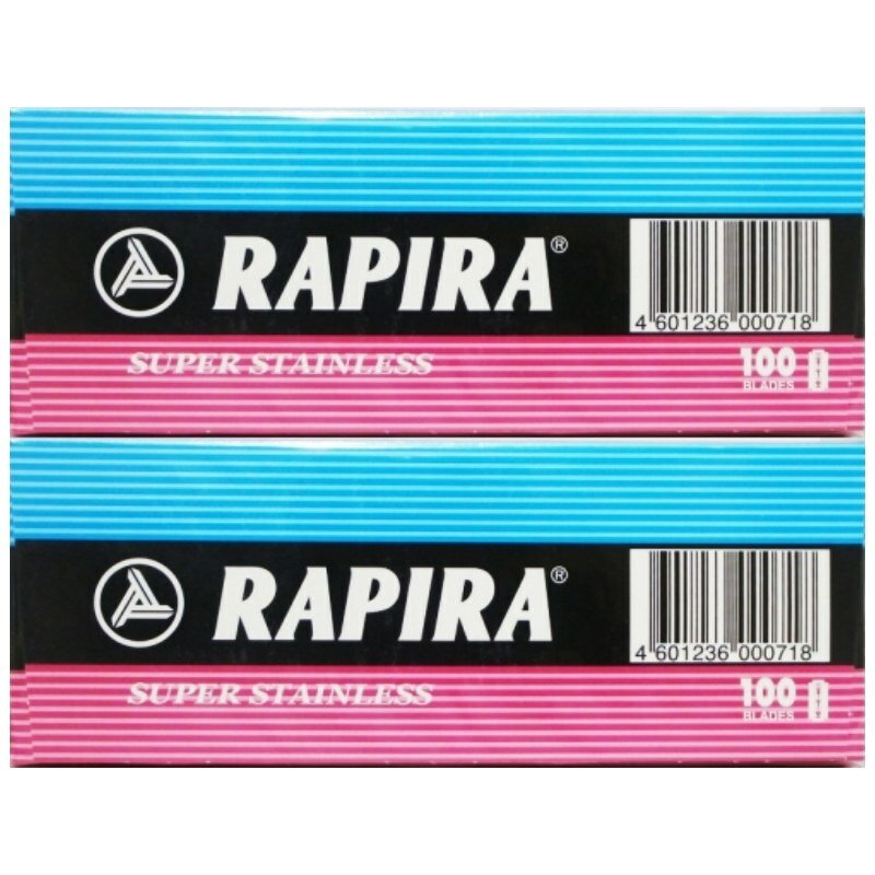 Лезвия для бритвы RAPIRA с двойным краем, 2 шт./200 шт.