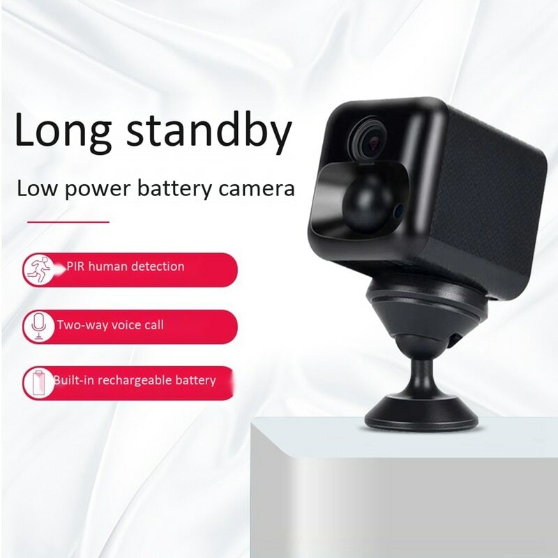 Beveiliging Nachtzicht Mini Cam Wifi 1080P Hd Camera Oplaadbare Batterij Draadloze