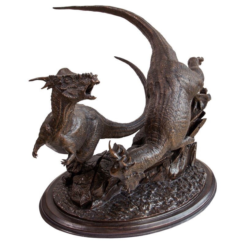 Esculturas de arte científica pnso por zhao chuang & yang yang galeria série stygimoloch hayden & landon 1:6 escultura em bronze limite