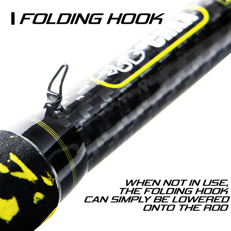 UDOCHKA "BUMBLEBEE" Telescopic Spinning Carbon Fishing Rod, 7 Parts + 3 Tips