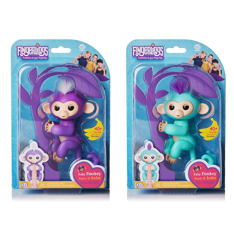 Figura de acción de mono con dedos originales, mascota Electrónica inteligente, juguete interactivo para niña, regalo para niños