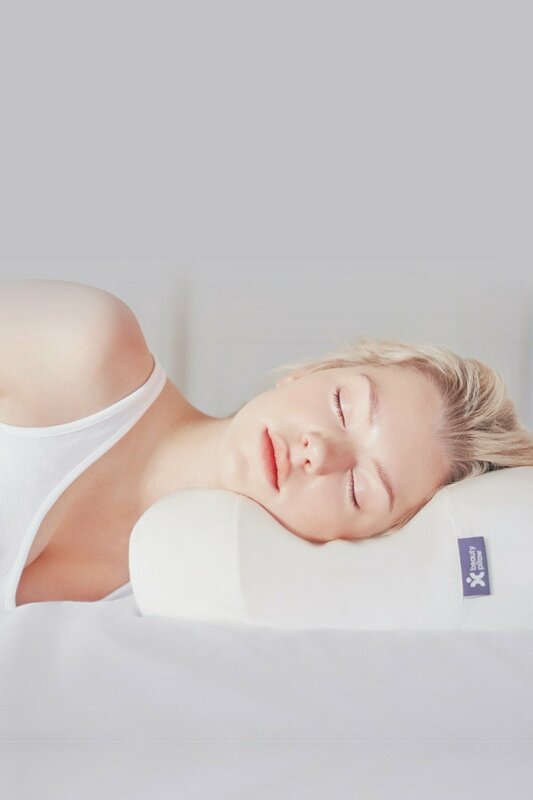 Almohada de belleza ortopédica de espuma viscoelástica, cojín antienvejecimiento, antiarrugas para el cuello, masaje para dormir, cuidado de la piel, rebote lento