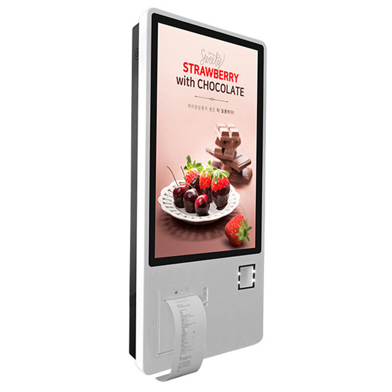 21.5 inch Android or Windows touch screen self service ordering KIOSK (Printer/barcode reader included, software not included)