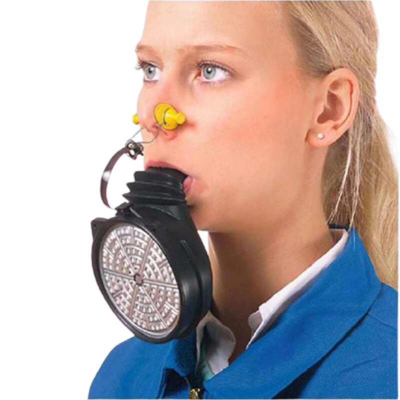Drager 3200 escape de incêndio máscara um bocal/nariz clipe dispositivo de fuga equipado com um multigas abek15 filtro