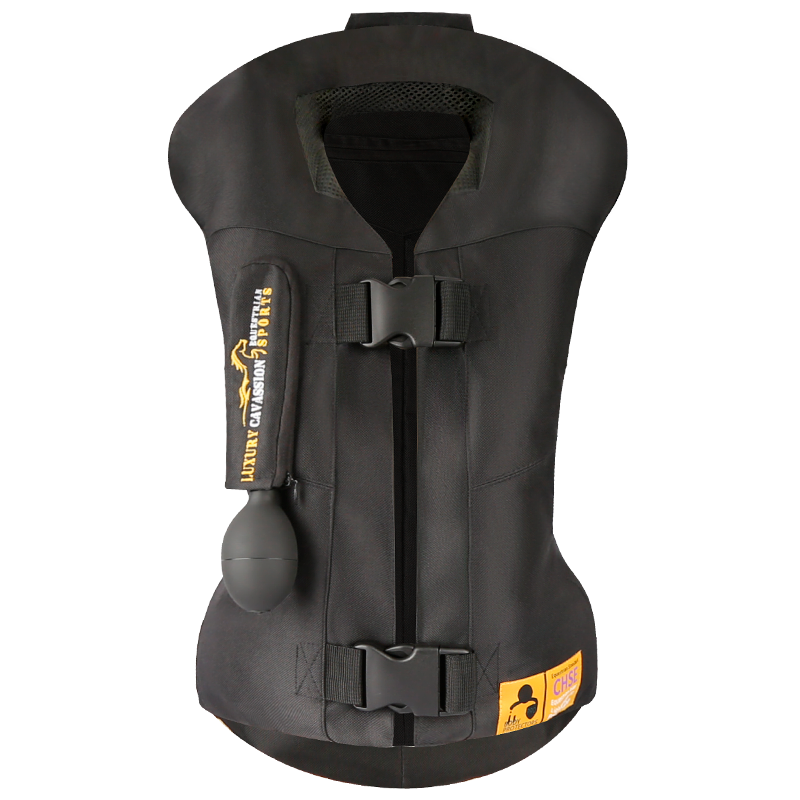 Cavassion-Kid Equestrian Inflatable Vest, Horse Riding Body Protector, Manual Filling, Infaltable Armor, Child Sizes