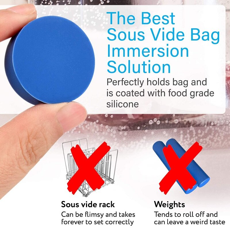 Imanes Sous Vide para mantener las bolsas sumergidas y en su lugar, accesorios Sous Vide para detener la cocción de bolsas flotantes
