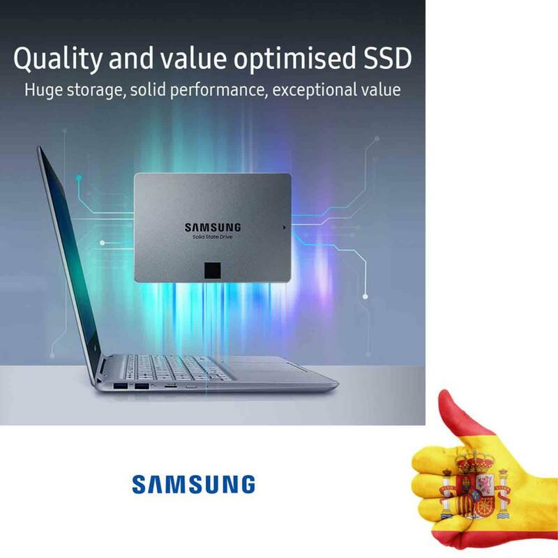 Disco Duro sólido SSD SAMSUNG 860 QVO 4TB (MZ-76Q4T0BW) SATA III