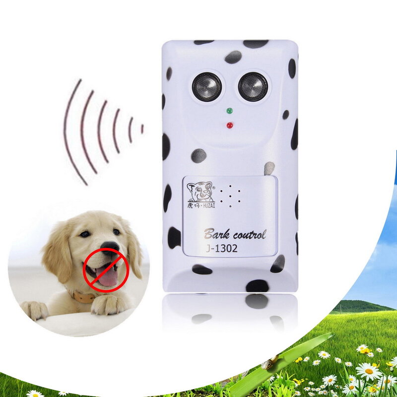 Humanely ultradźwiękowy Stop kontroli szczekanie psa anty nie urządzenie do kontroli szczekania tłumik wieszak 100g2280