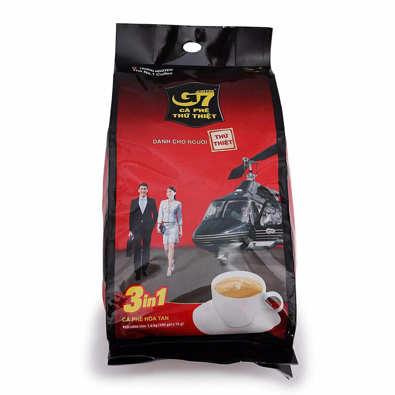 Café vietnamien instantané G7 3 en 1 trunguyan, 100 Pak. 1600g