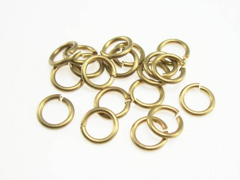 100Pcs ทองเหลืองแหวนกระโดด,รอบจำ Rongs,8X1.2มม.,หนาแหวนกระโดด,แหวนกระโดดเปิด,ขั้วต่อทองเหลือง R1666
