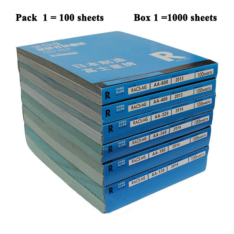 Papel de lija seco 120-600Grit, 9 "x 11"(230x280mm) hojas de lijado de carburo de silicio, amoladora, papel de lija para carpintería resistente al desgaste