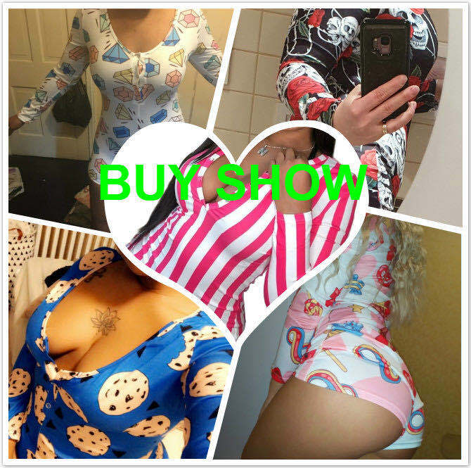 Body Sexy con cuello en V para mujer, pijama de botones estampado informal, mono Bodycon estampado, ropa de dormir, Mono