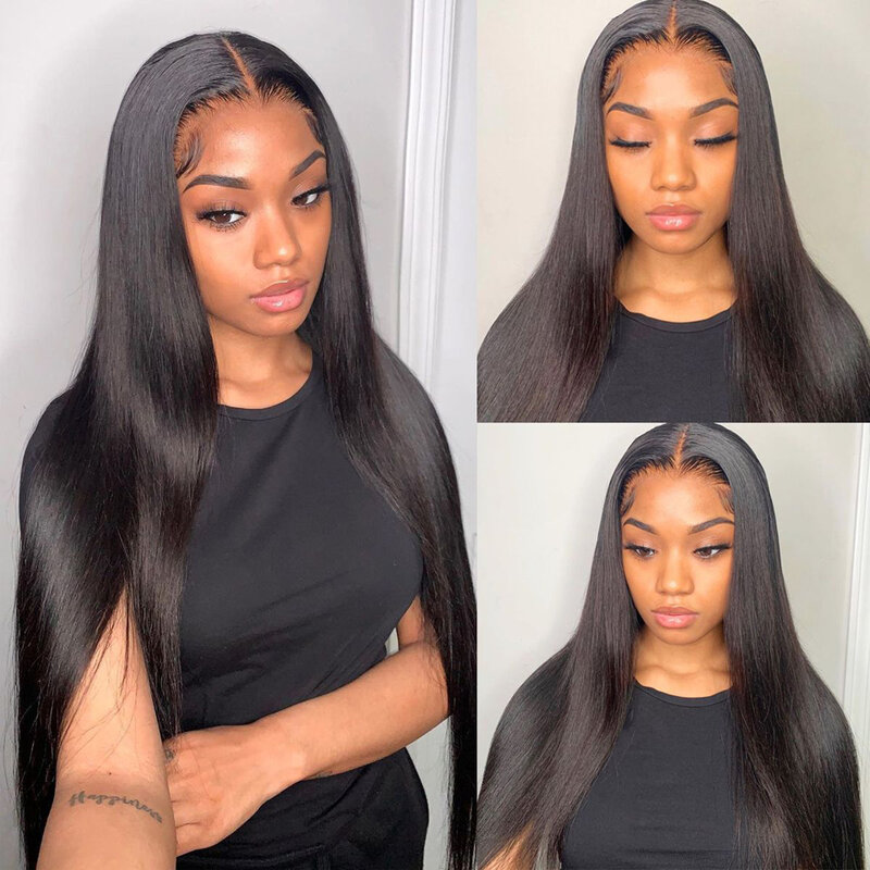 Straight Lace Front Wig Human Hair Wigs For Women Human Hair 30 Inch 13x4 Bone Straight Hair 4x4 Lace Closure Frontal Wig