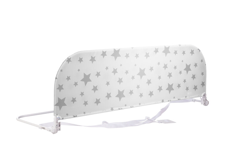 PLASTIMYR, child safety bed handrail, stars white background, 150 cm, 0 to 3 years, 2KG, barrier, folding, sleeping