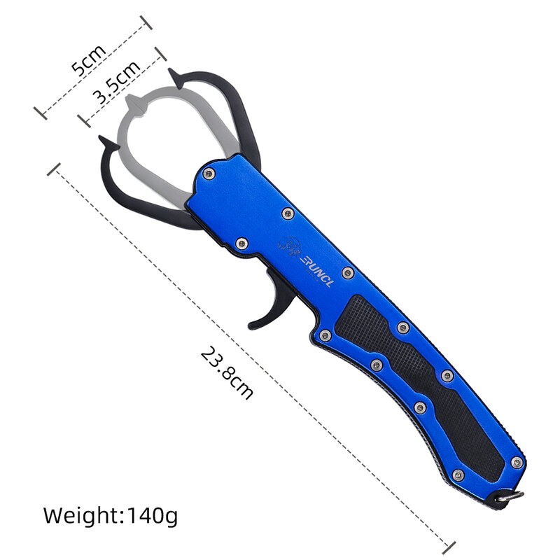 Runcl Best Aluminum Alloy Fishing Pliers Grip Loading Capacity 30kg No-Puncture Lip Gripper With Tensile Strong