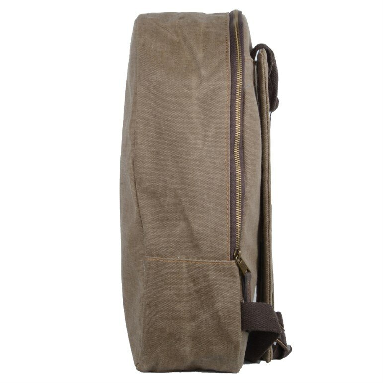 Винтажный кожаный холщовый рюкзак для мужчин и женщин, школьный ранец, винтажная уличная сумка