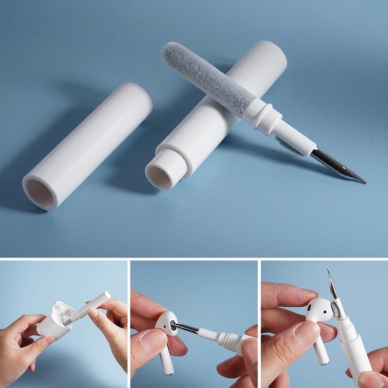 Kit detergente per Airpods Pro 1 2 3 auricolari Bluetooth penna per la pulizia spazzola pulita cuffie strumenti per la pulizia della custodia per Xiaomi Huawei