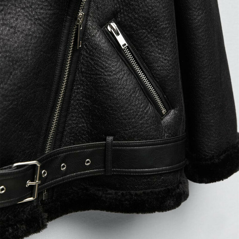 PB & ZA – veste Double face noire chaude pour femme, manteau matelassé à la mode, nouvelle collection hiver 2969241