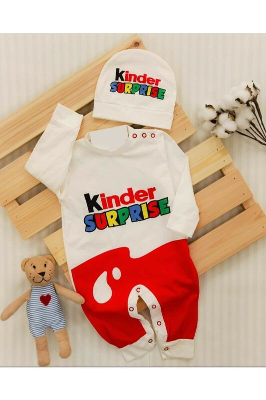 Kinder Baby Run pajacyki bawełniane binarne nowonarodzone cienkie tkaniny śpioszki dla niemowląt strój nowy sezon niespodzianka jajko