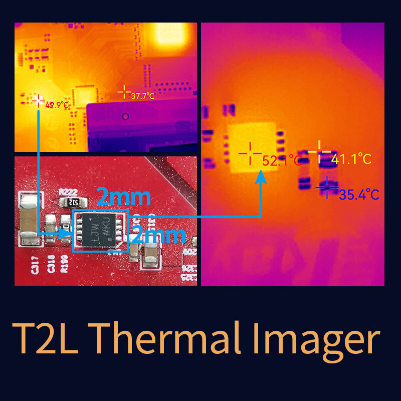 InfiRay T2L kamera pencitraan termal, lensa putar inframerah pencitraan termal untuk ponsel Android inspeksi kebocoran panas