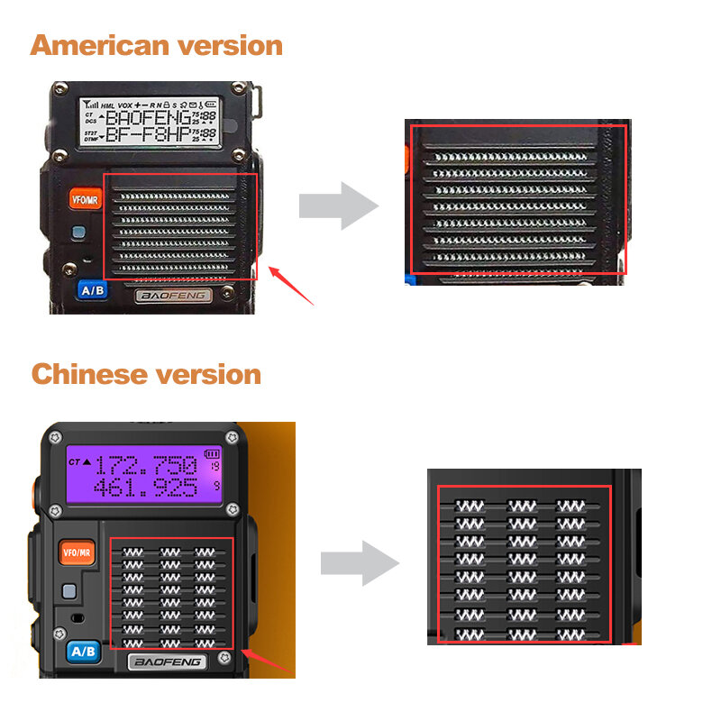 1800 mAh Baofeng BF-F8HP walkie talkie microtelefono ad alta potenza self driving tour campeggio manuale civile modulazione di frequenza portatile