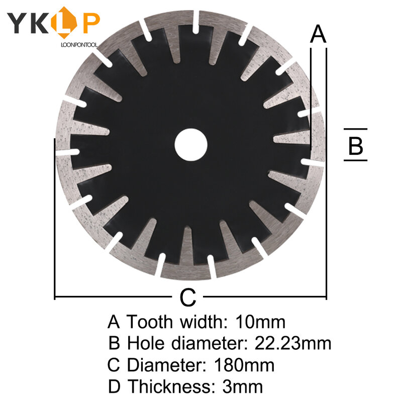Hoja de sierra de segmento de disco de corte de diamante para hormigón, mármol, cerámica, 7 ", 9", 180mm, 230mm