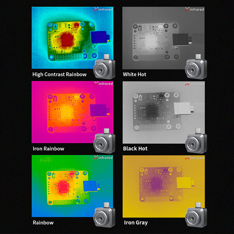Infiray-モバイル赤外線カメラ,Android携帯電話用の熱画像,2l,熱漏れ検査