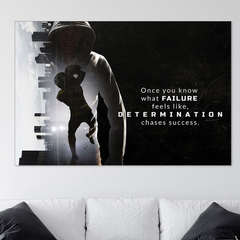 Rugby Inspirational Quotes Chases Succes Sport Canvas Schilderij En Posters Prints Wall Art Pictures Voor Woonkamer Home Decor