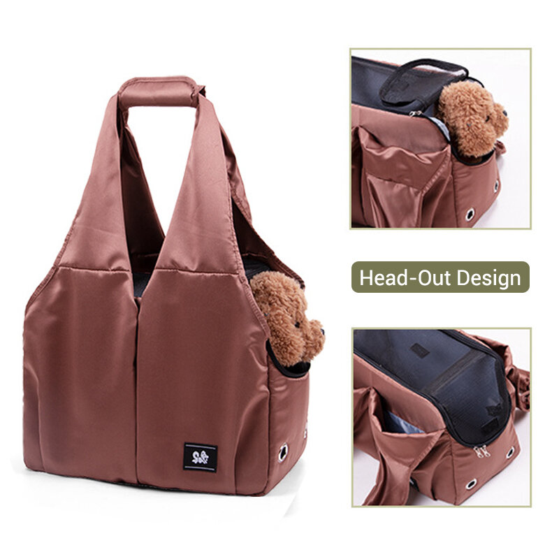 Portable Dog Carrier Bags for Small Dogs Breathable Dogs Handbag Lightweight Puppy Outdoor Transport Backpack Dogs Accessories