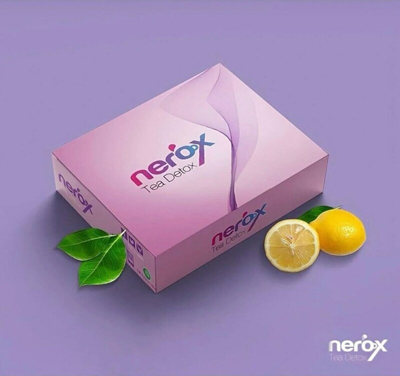 Tè NeROX di DIOX Tea 60 bustine per tisana da 1 mese-1 scatola da 60 bustine Detox