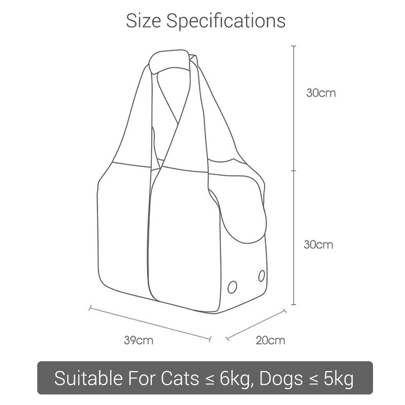 Bolsas de transporte portátiles para perros pequeños, bolso de mano transpirable, mochila de transporte ligera para cachorros al aire libre, accesorios para perros