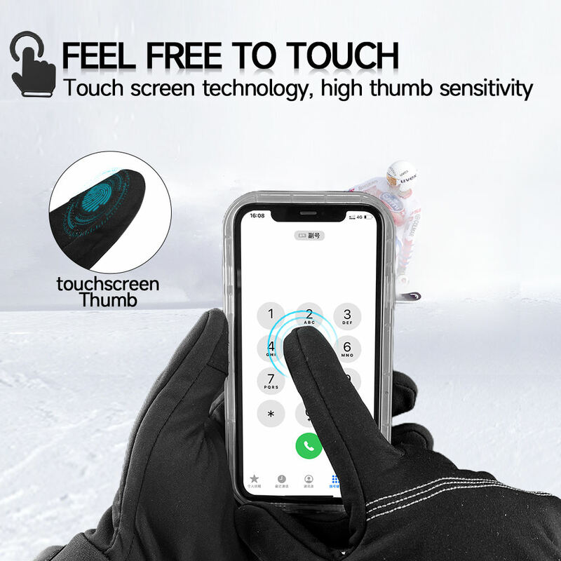 Rechargeable Battery Heated Gloves  Winter Gloves For Men Heating Goves Thin Section Ski Hunting Camping