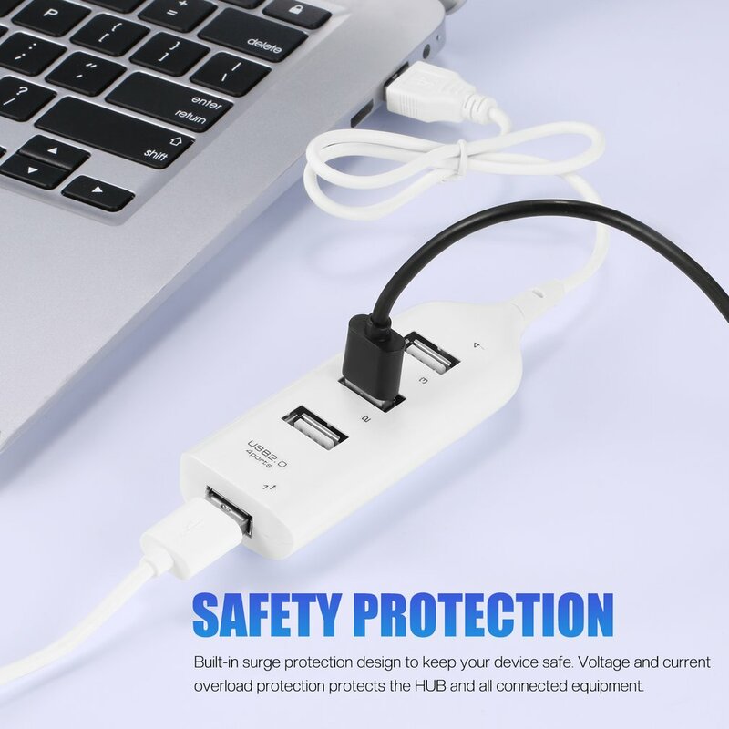 4-USB Cổng Tốc Độ Cao HUB Bộ Chia Ổ Đĩa U Đầu Đọc Thẻ Máy Tính Cá Nhân Laptop Truyền Dữ Liệu Truyền Tải Điện Năng