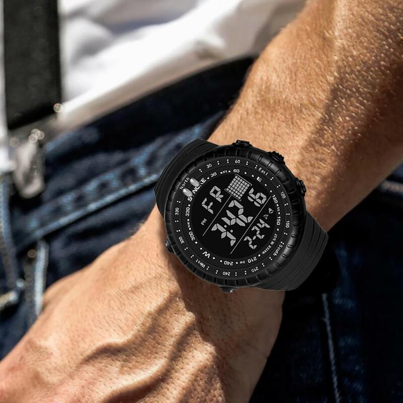 SYNOKE-Montre de sport numérique pour homme, grand cadran, montre-bracelet étanche, montres LED, horloge masculine, mode