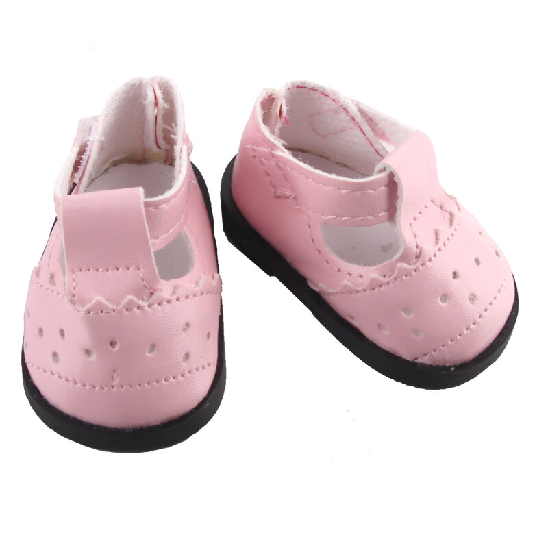 Sepatu Boneka 7Cm Pakaian Sepatu Bot Buatan Tangan untuk Anak Perempuan 18 Inci & Aksesori Boneka Bayi Baru Lahir 43Cm untuk Mainan Anak Perempuan Generasi DIY