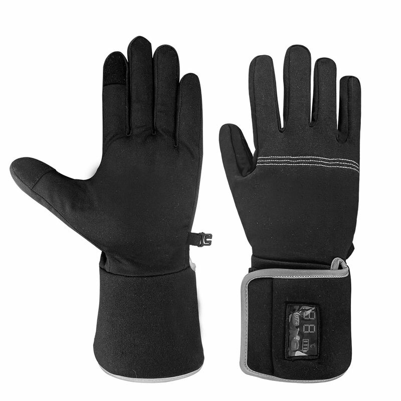 Sarung tangan penghangat baterai isi ulang untuk pria, sarung tangan musim dingin Ski berburu berkemah