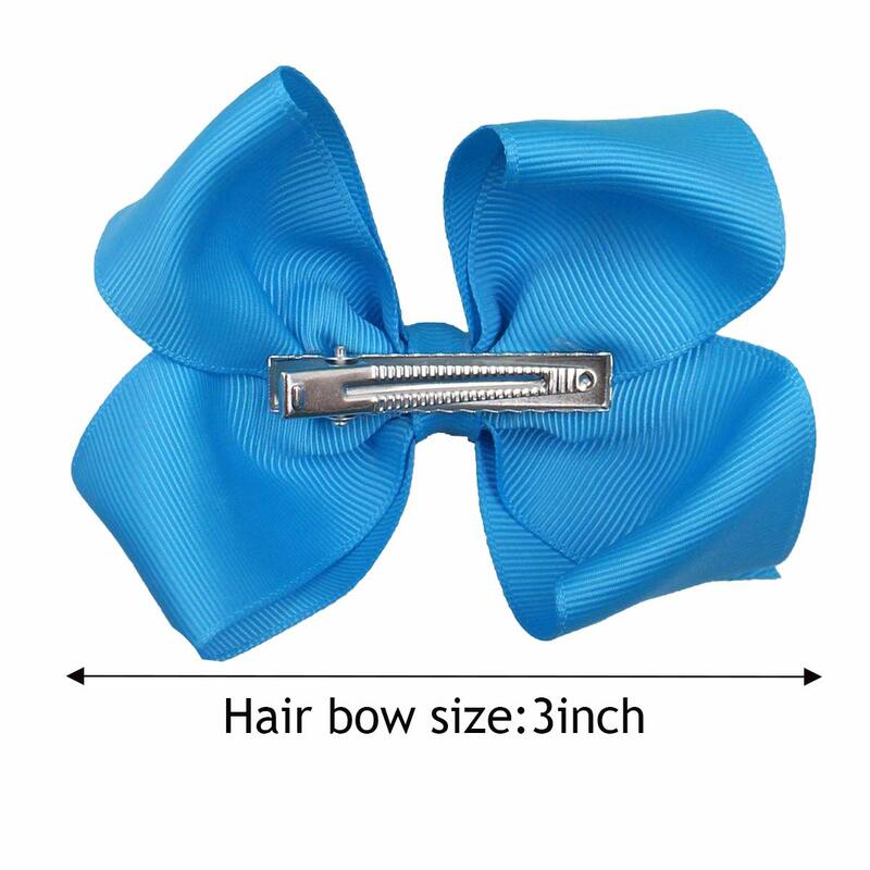 50PCS 3inch (7cm)  Hair Bows Hair Clips For Babies Toddlers Teens Wholesales