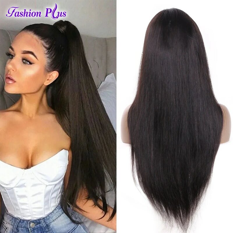 Lace Front Human Hair Wigs With Baby Hair Straight Brazilian Hair Lace Frontal  Wig For Black Women Full Lace wigs