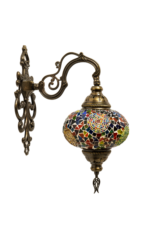 Lámpara de mesa de mosaico turco, arte nostálgico decorativo hecho a mano, regalo, pantalla de luz de vidrio, habitación de cama romántica, hogar, amor, eléctrico, colorido