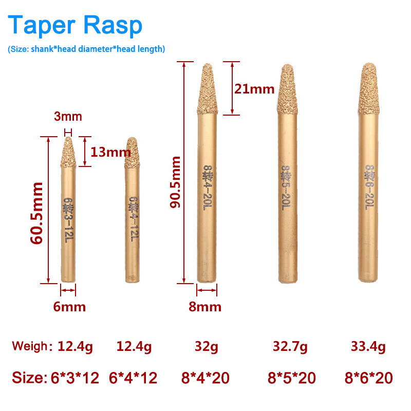 Cuchillo para tallar y pulir madera, herramienta de grabado para tallado de madera, Jade ámbar, 6 ~ 12mm, 1 unidad