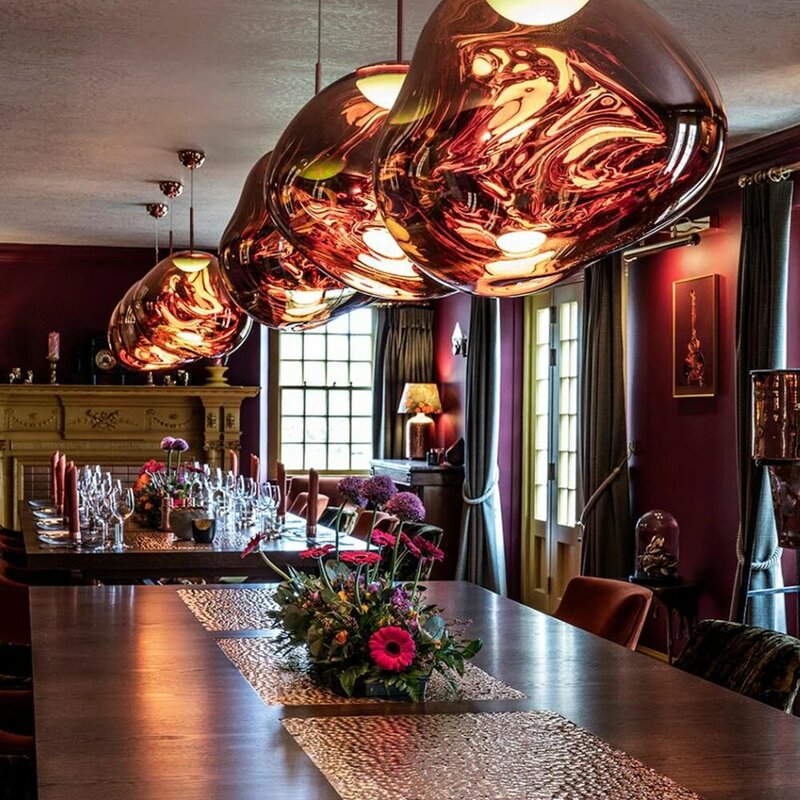 Скандинавская стеклянная Подвесная лампа из лавы, потолочный светодиодный светильник в стиле лофт для гостиной, спальни, домашний декор, лю...
