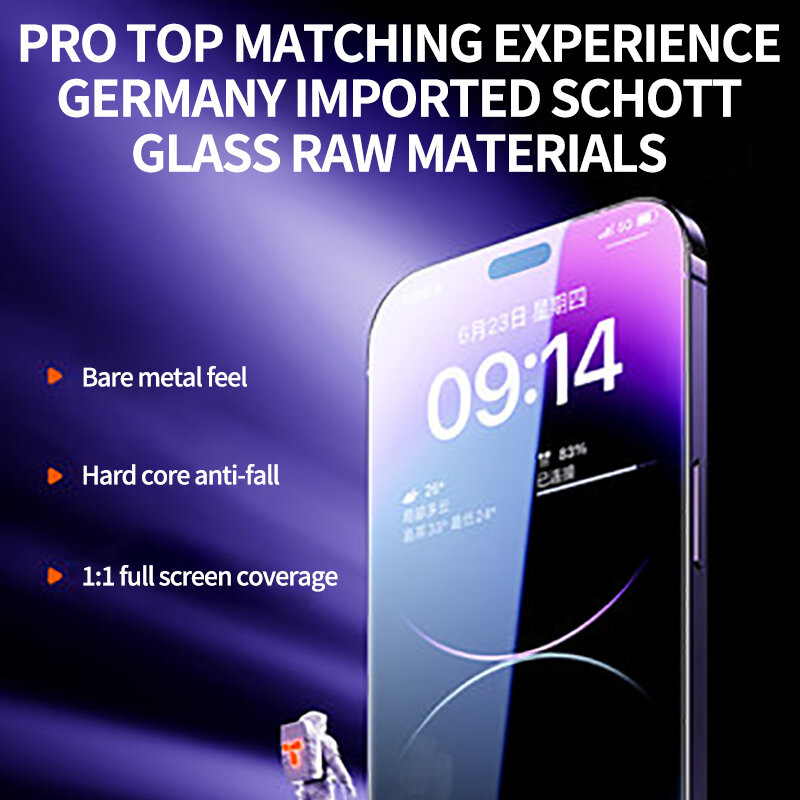 Nâng Cấp Đầy Đủ Nắp Kính Cường Lực Trên Cho iPhone 14 13 12 11 Pro Bảo Vệ Màn Hình Trong Cho 12 Max Pro Mini XR X XS Max SE 3 Bảo Vệ