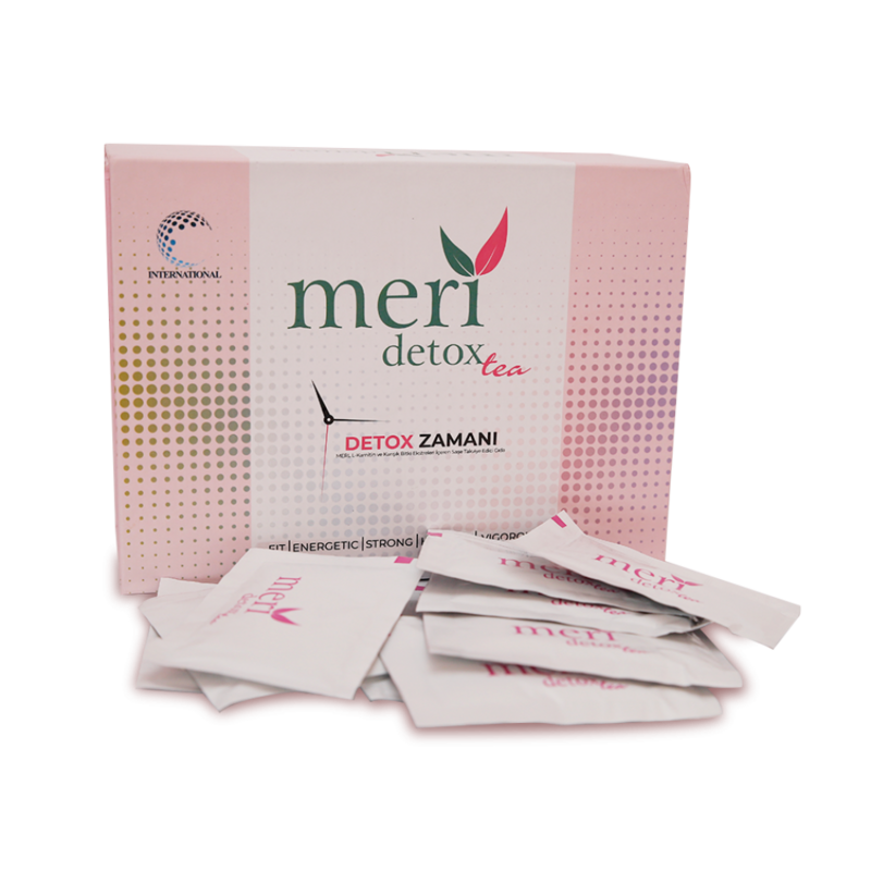 MERİ DETOX 1 paquete, 60 unidades, para 1 mes de uso Té de desintoxicación, ayuda adelgazante Estilo de vida saludable Aumento de nivel de energía