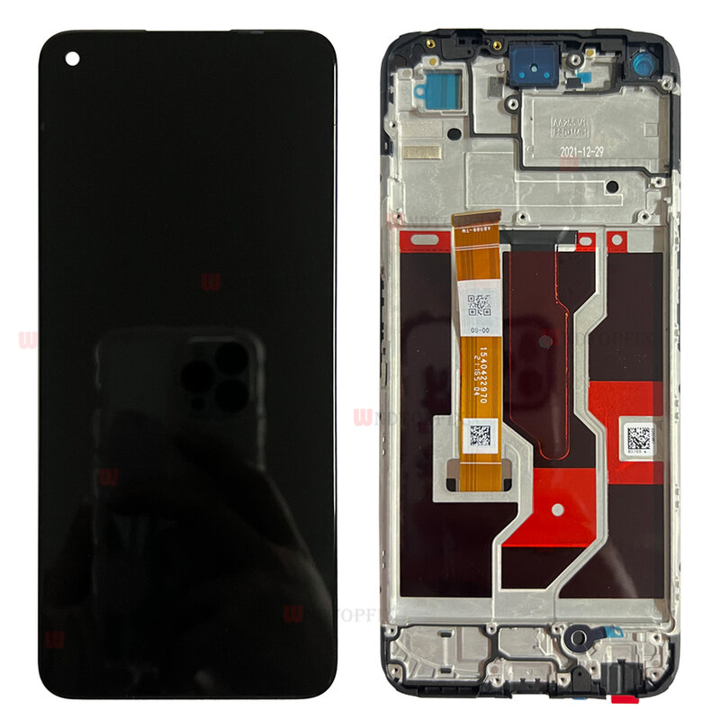 OPPO Realme 9i LCD Display Touch Screen Digitizer Assembly para telefone, 6.6 "tela completa, RMX3491