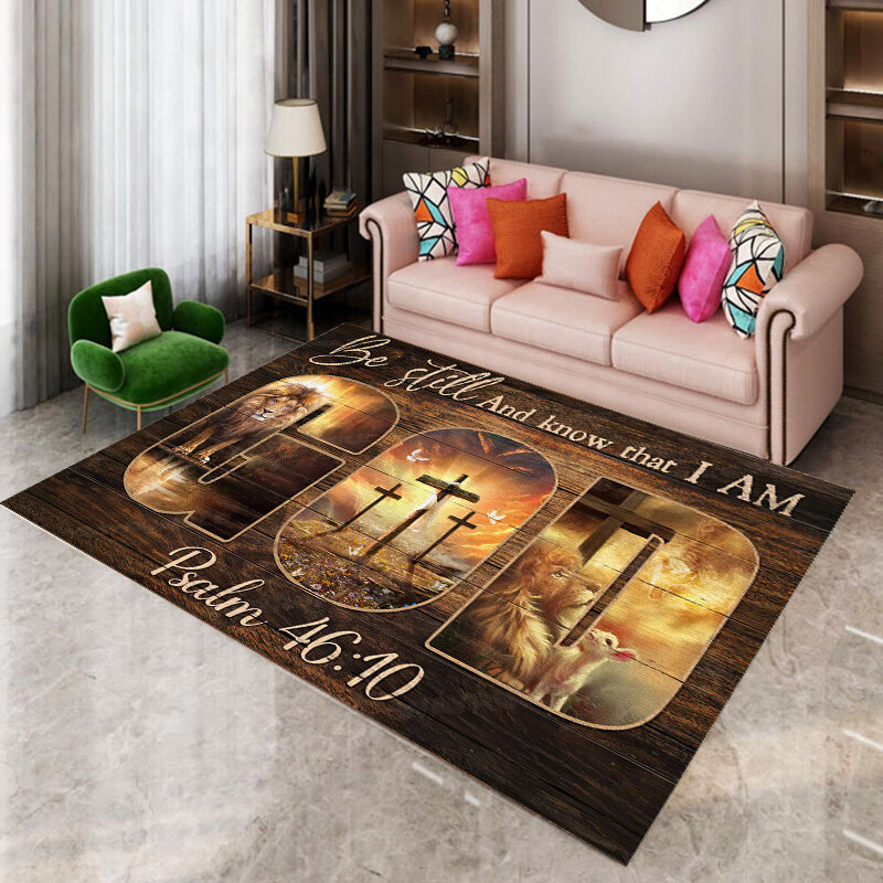Gott Jesus Lion Teppich Flugzeug Teppiche Boden für Wohnzimmer Dekoration Große Bereich Teppiche Schlafzimmer Teppich Autos Hause Wohnzimmer
