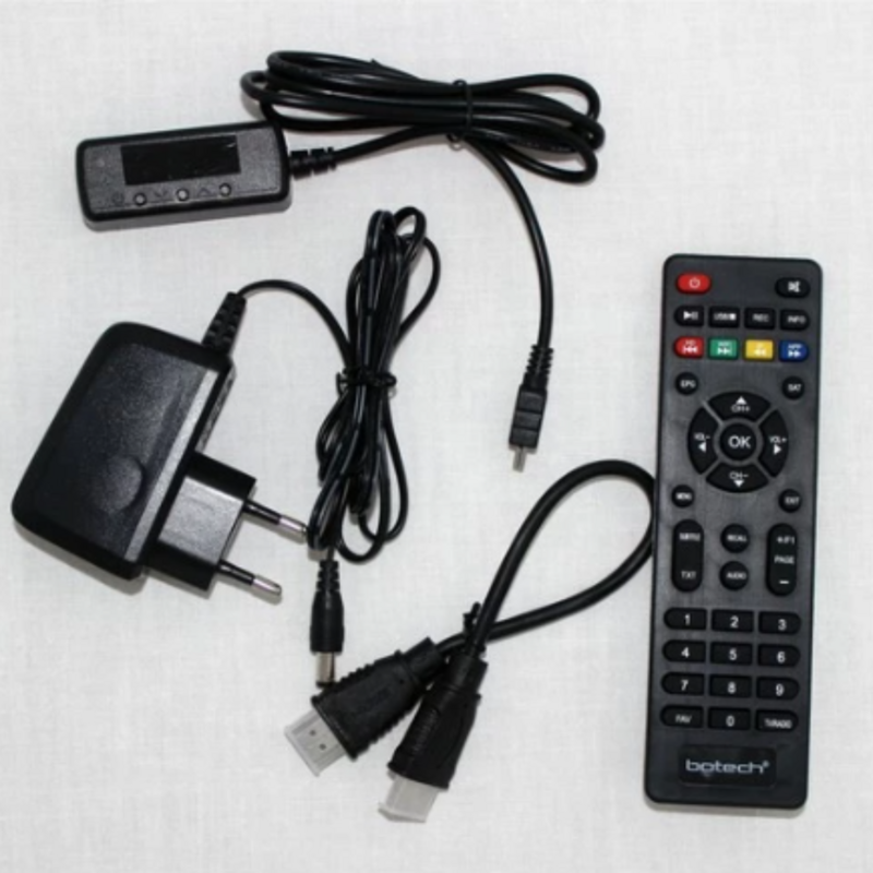 Botech Piko 701 Bộ thu vệ tinh mini Full HD HDMI Cổng USB 2.0 DVB-S / DVB-S2 Tương thích PAL / NTSC Chức năng Khóa dành cho cha mẹ nhạy bén Thân thiện với người dùng Menu Hỗ trợ âm thanh Hỗ trợ đa ngôn ngữ Hỗ trợ...
